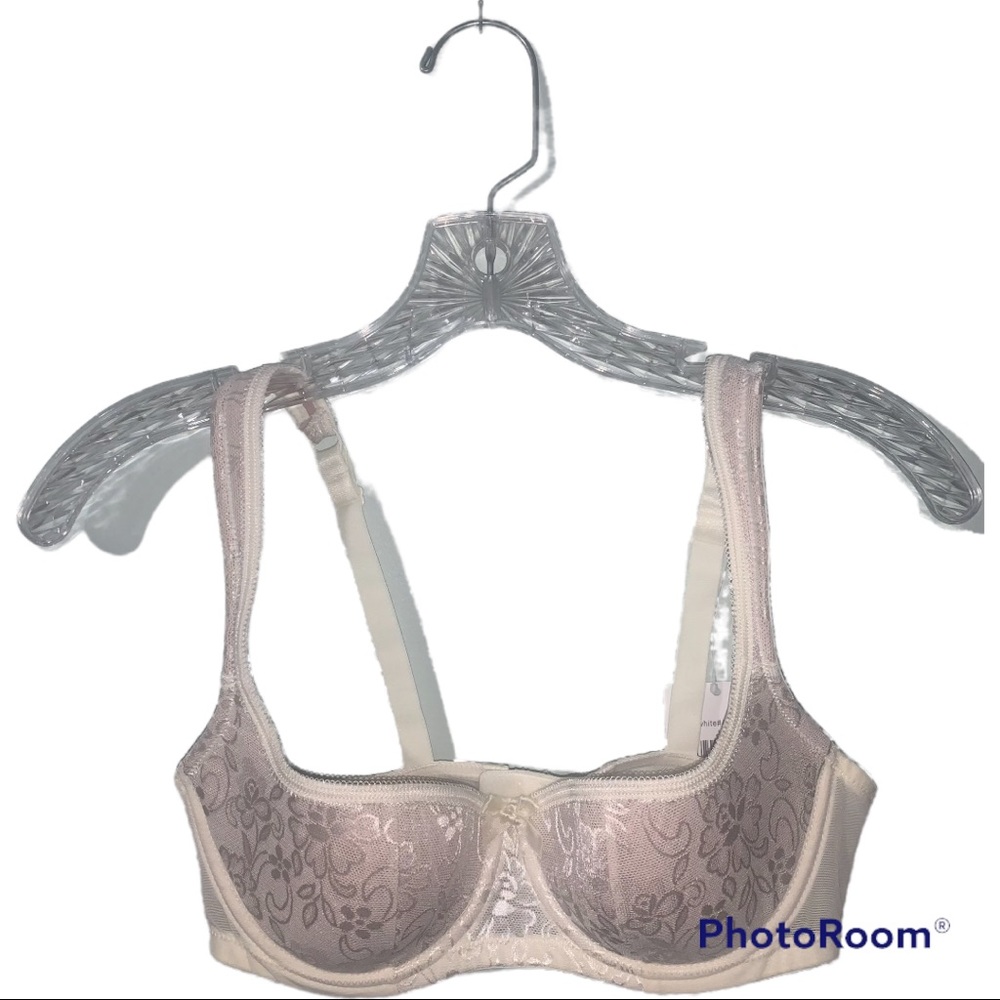 Shuyang 32C off white lace floral bra